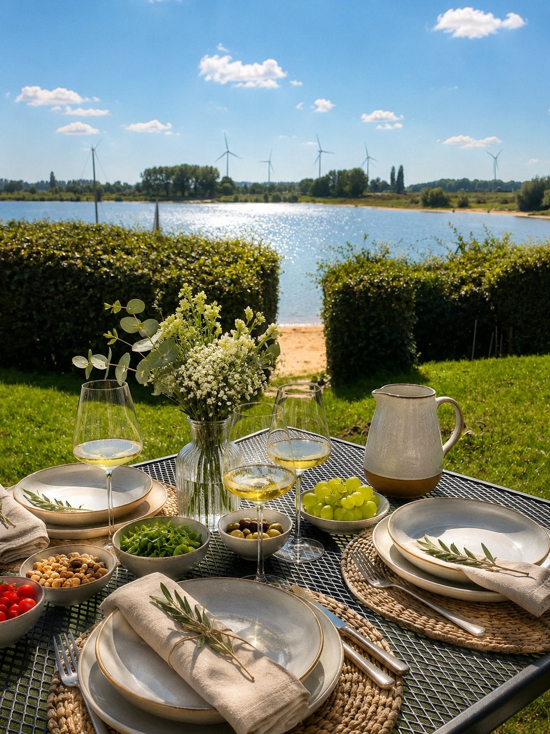 Chalet direct aan het strand en water te huur – Lathum