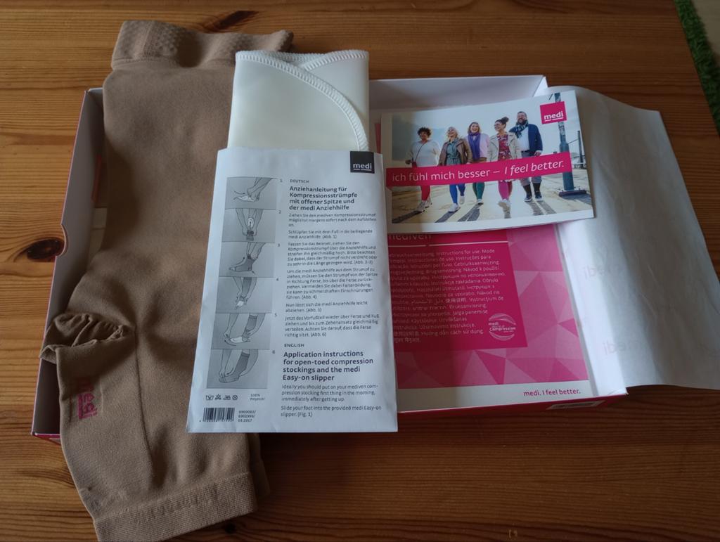 NIEUWE Medi Mediven Comfort compressiekousen, maat IV, Beige, Overige maten, Ophalen of Verzenden, Nieuw