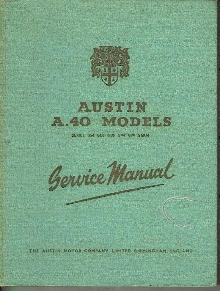 AUSTIN A.40 MODELS SERVICE MANUAL, Ophalen of Verzenden