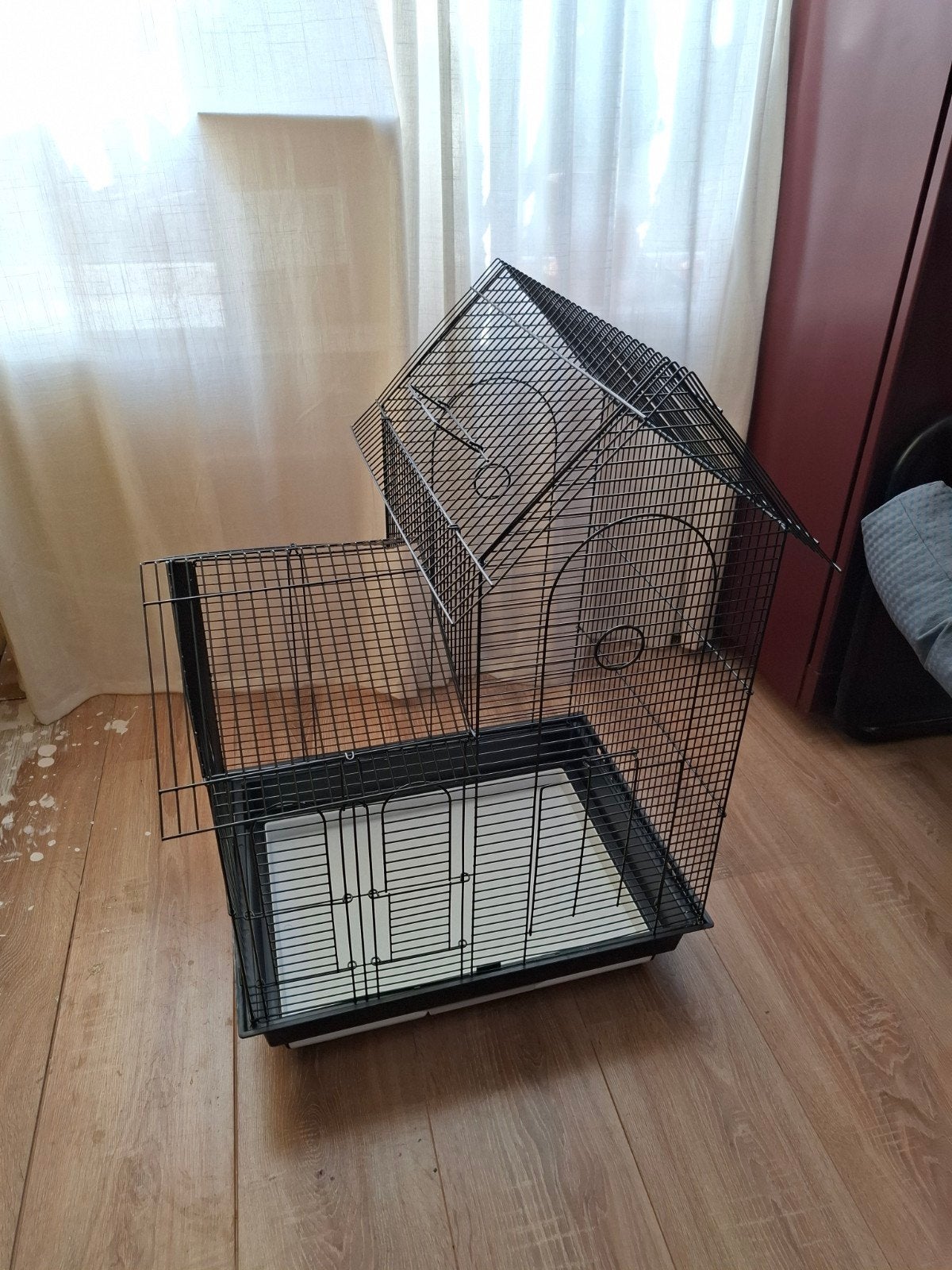 parkiet kooi, Dieren en Toebehoren, Ophalen, Zo goed als nieuw, Metaal, Vogelkooi