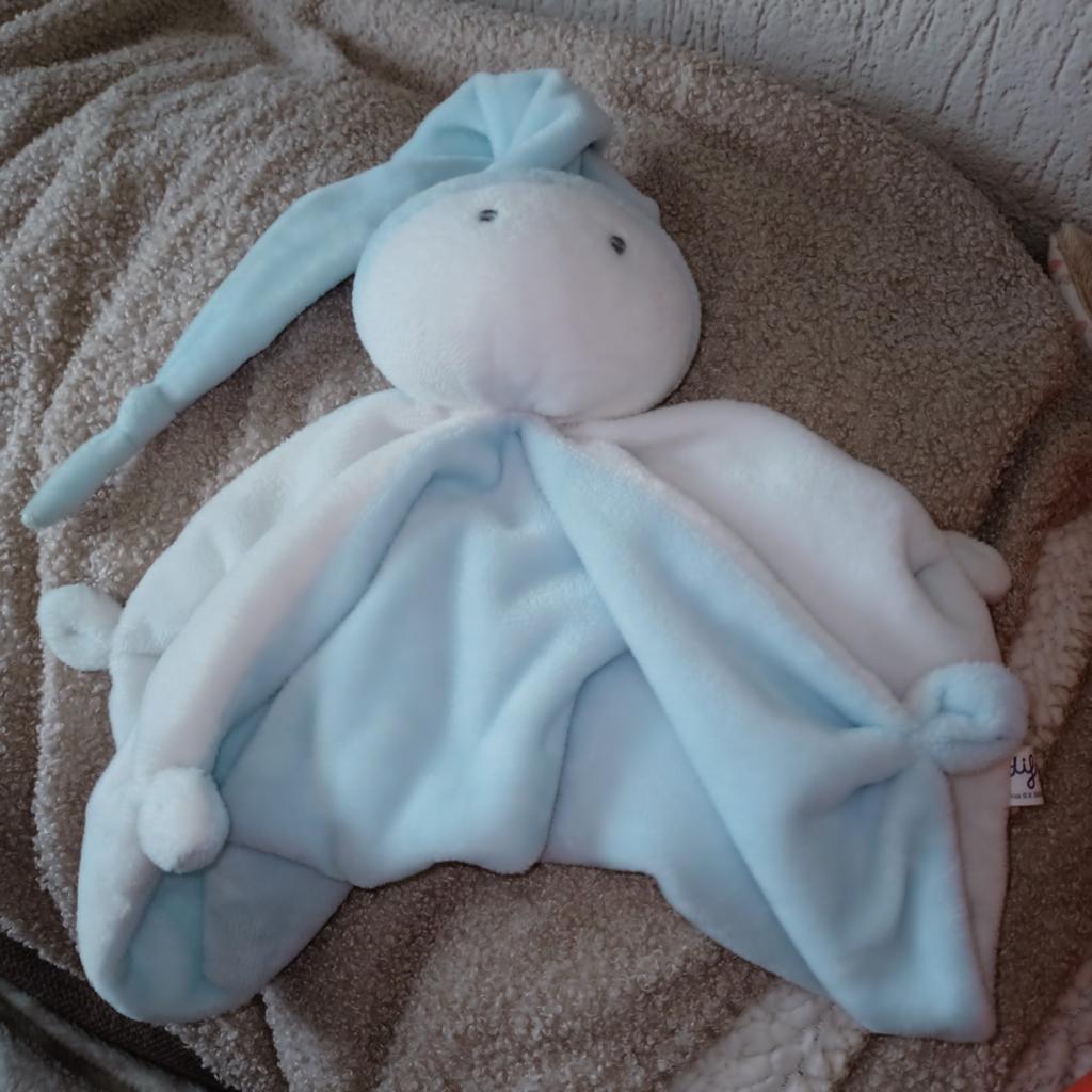 Difrax tutpop, spook, lichtblauw wit. Groot model., Kinderen en Baby's, Speelgoed | Knuffels en Pluche, Overige merken, Blauw
