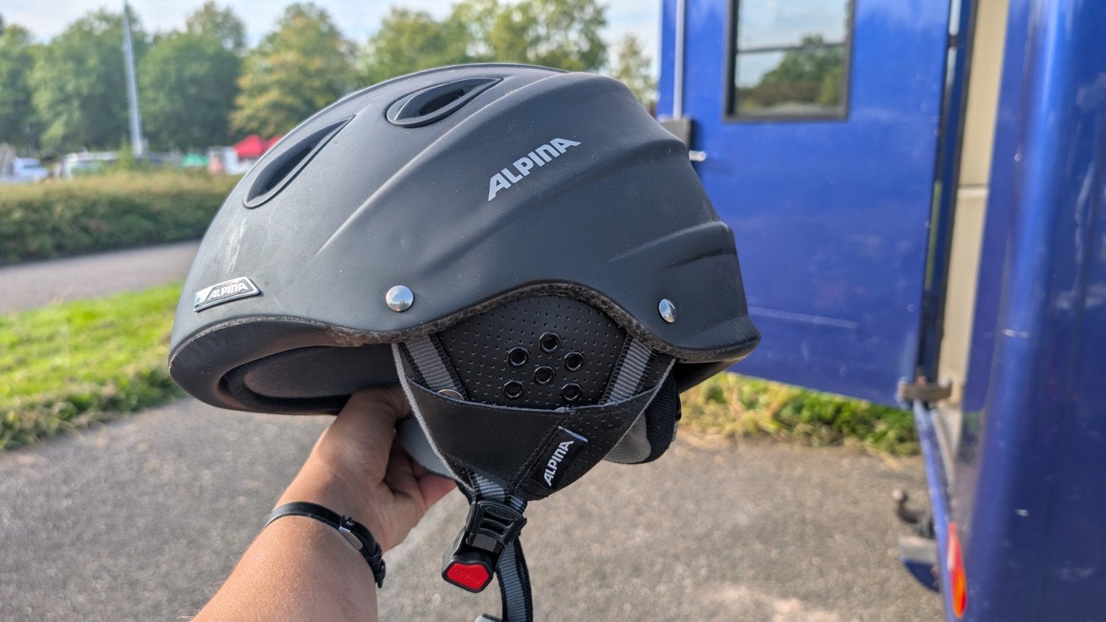 Alpina Grap Skihelm - Maat 61-64 - Zwart, Overige typen, Zo goed als nieuw, Skiën, Minder dan 100 cm