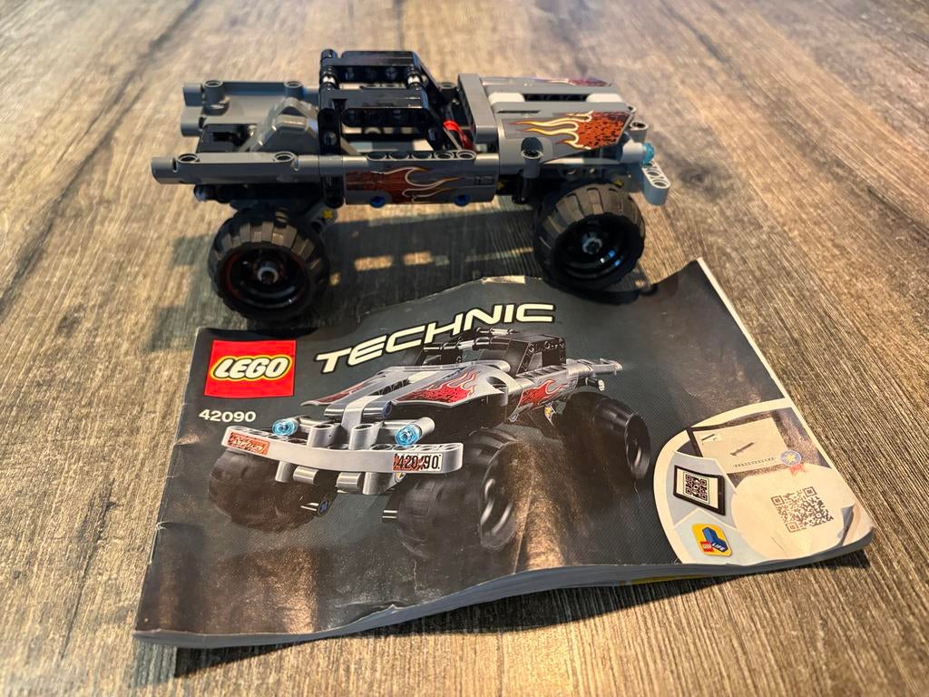 Lego Technic 42090 Vluchtwagen, Gebruikt, Lego, Ophalen of Verzenden, Complete set