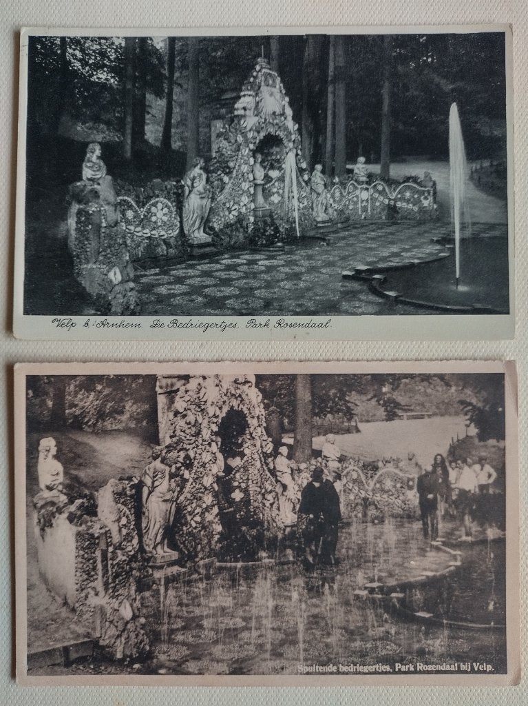 2 ansichtkaarten Bedriegertjes, Rozendaal (bij Velp), Ophalen of Verzenden, 1960 tot 1980, Gelderland