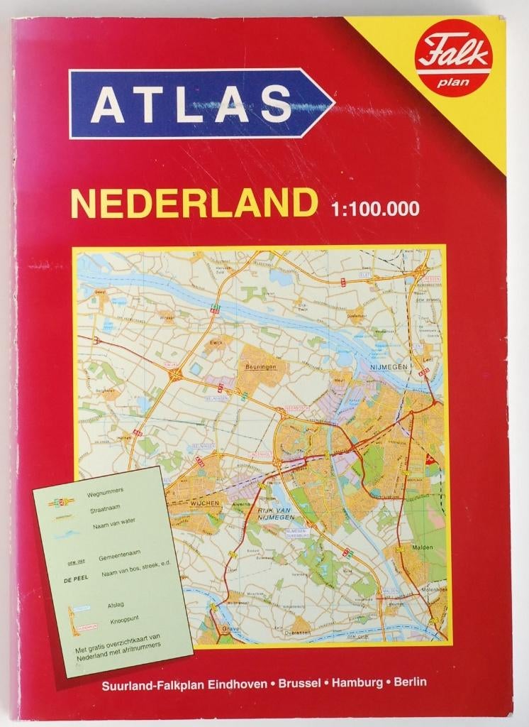 Atlas Nederland - Falkplan Auto-atlas 1.100.000 (1996), Overige atlassen, Verzenden, Zo goed als nieuw, 1800 tot 2000