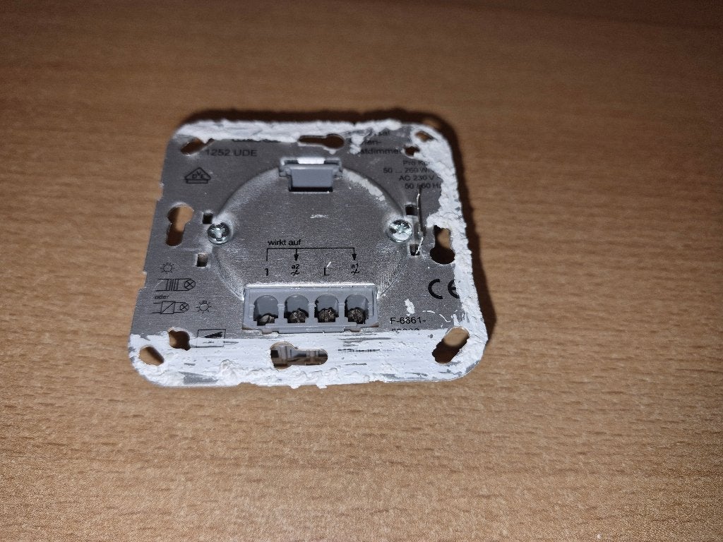 Jung serie memory dimmer (1252 UDE), Doe-het-zelf en Verbouw, Ophalen of Verzenden, Gebruikt, Jung, Dimmer