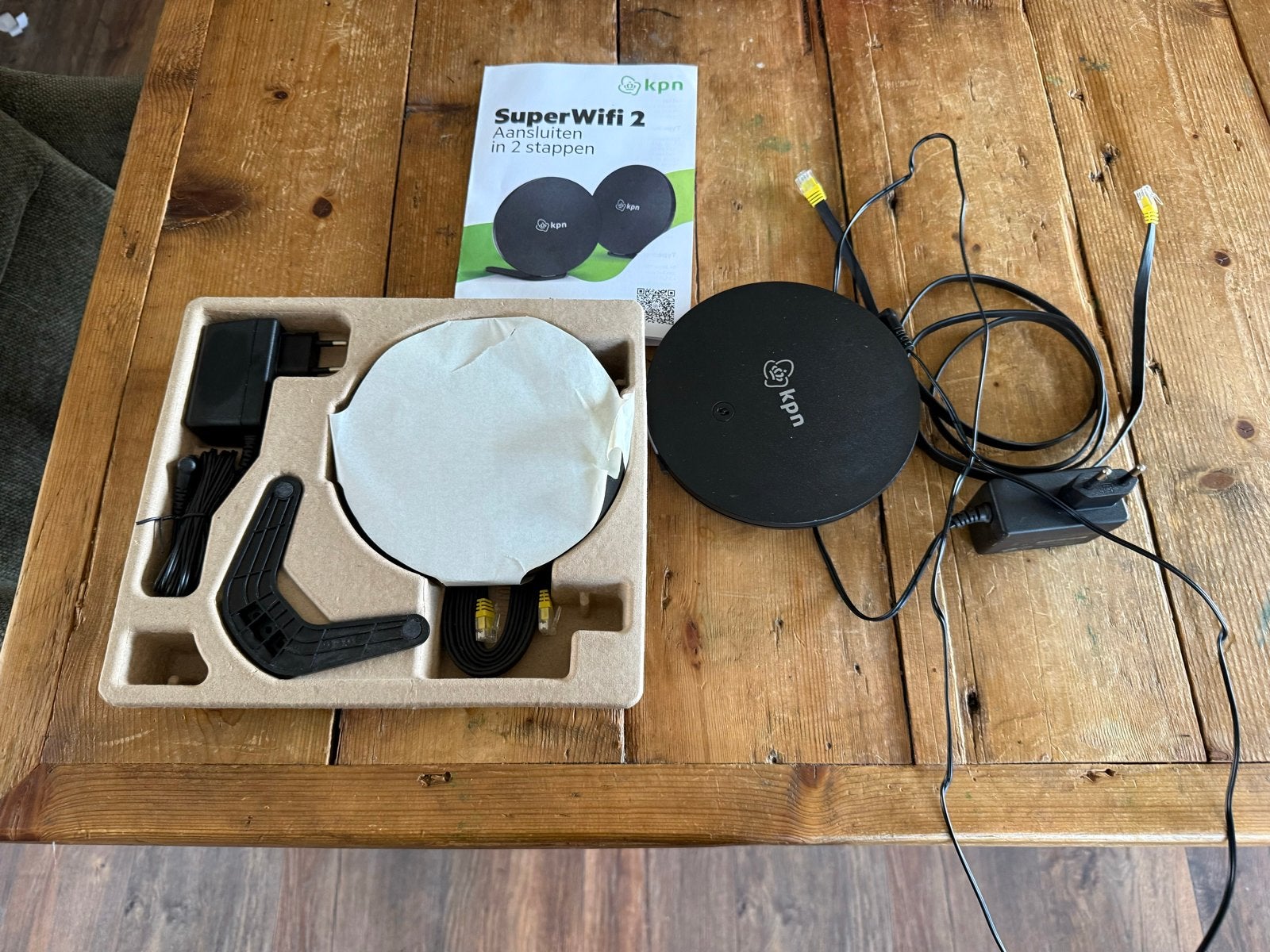 KPN SuperWifi 2 set - Optimale wifi dekking, Ophalen of Verzenden, Zo goed als nieuw, Router