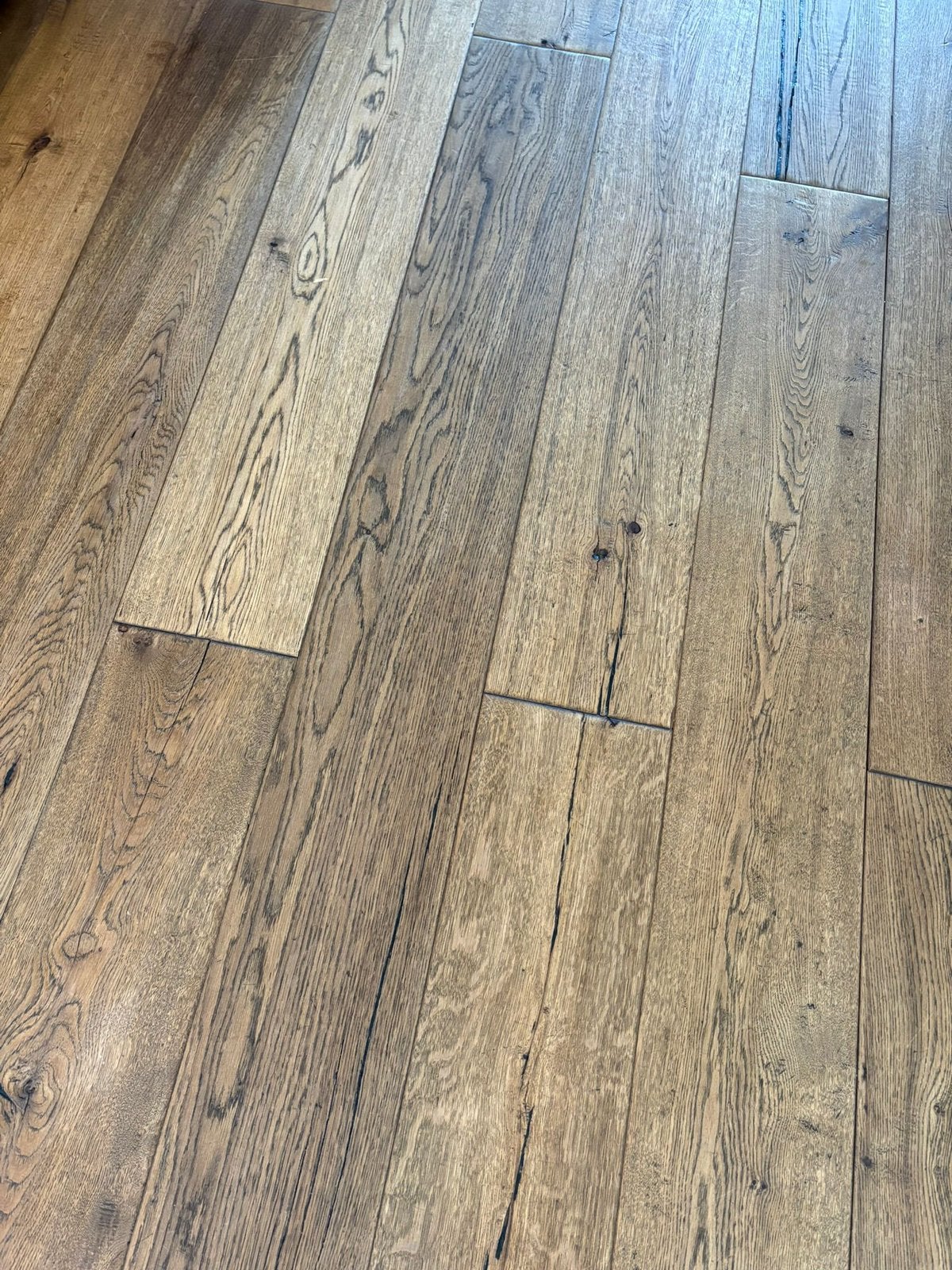 Eikenhouten vloer - Frans eiken, Doe-het-zelf en Verbouw, Vloerdelen en Plavuizen, Ophalen, Gebruikt, Vloerdelen of -planken, 10 m² of meer
