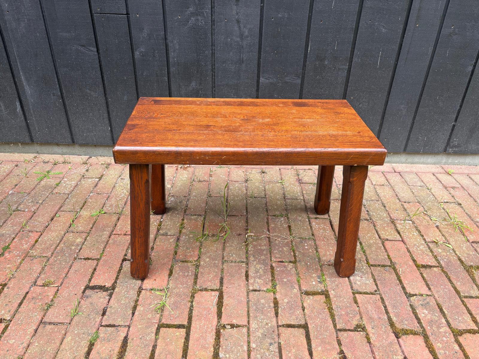 Eiken salontafel, Ophalen