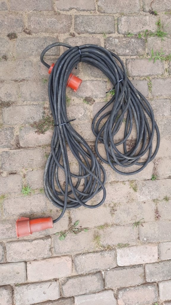 Krachtstroomkabel, Doe-het-zelf en Verbouw, Elektra en Kabels, Ophalen, Gebruikt, Kabel of Snoer