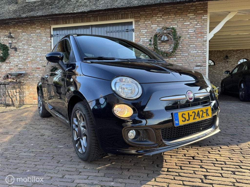 Fiat 500 1.2 500S - Sport - Leder Bekleding - Nieuwe Apk, Auto's, Fiat, Gebruikt, 840 kg, Zwart, Leder