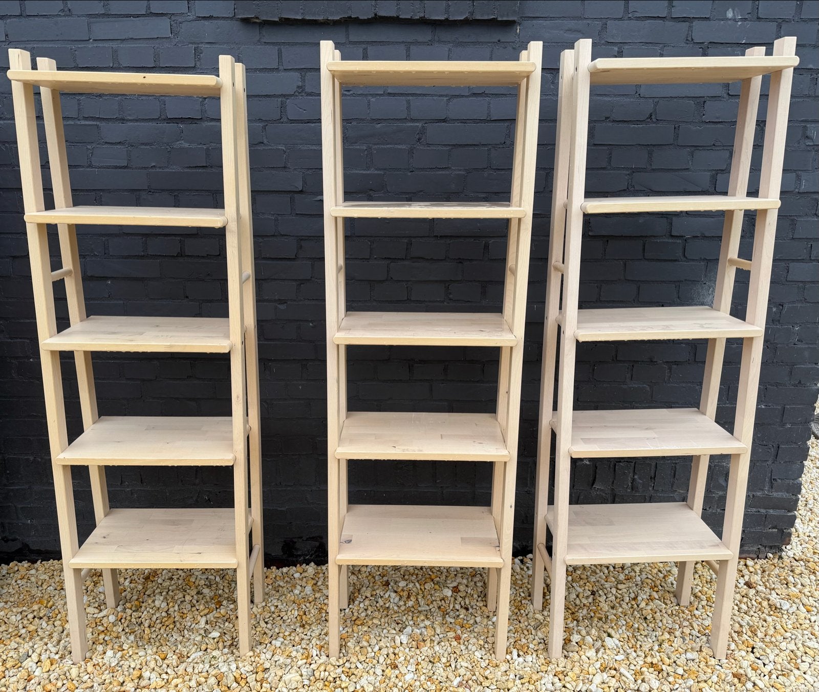 3x IKEA VILTO Stellingkast, berken, 46x150 cm, Ophalen, Gebruikt