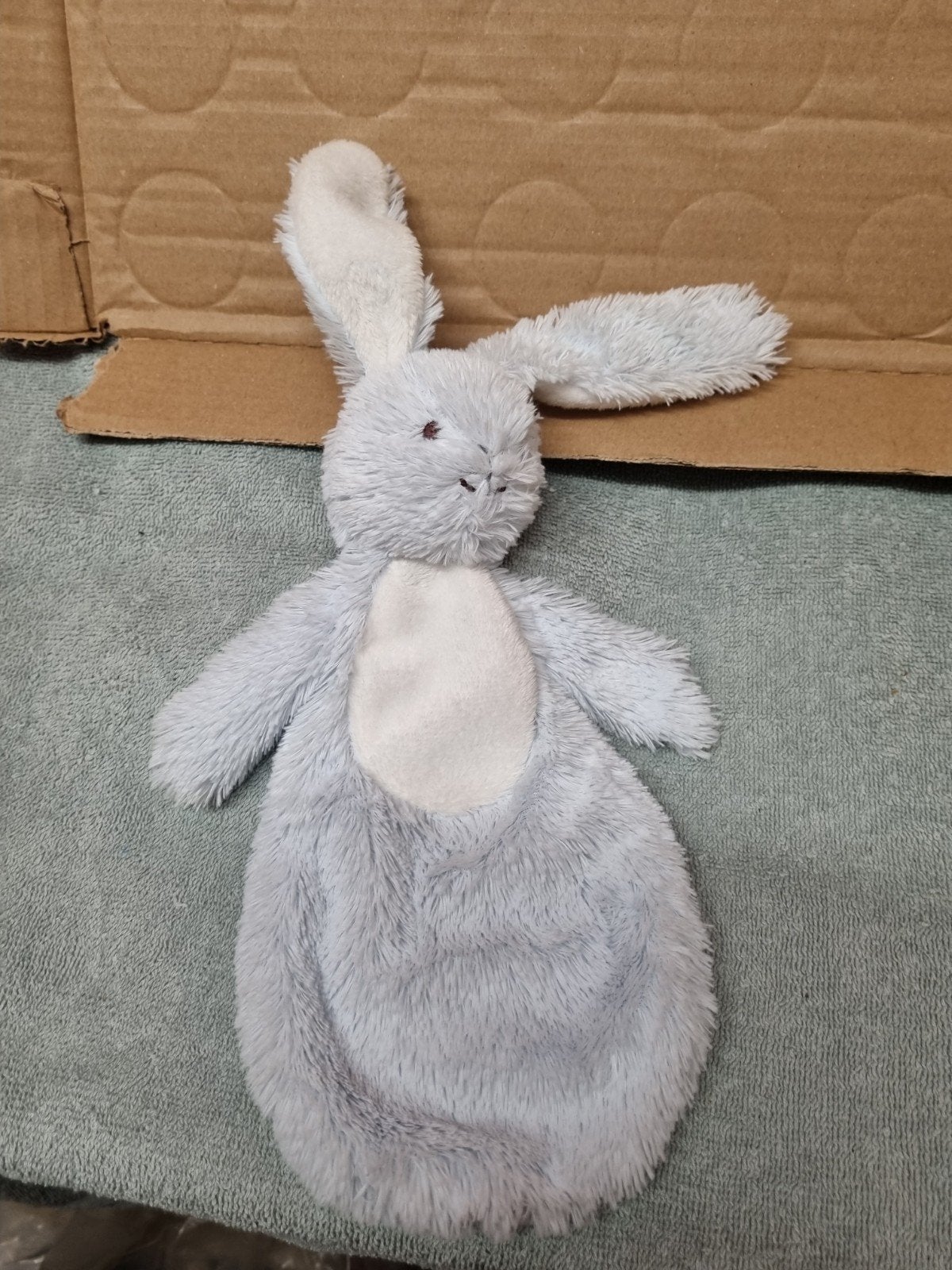 konijn knuffel doekje blokker blauwe nr 19, Ophalen of Verzenden, Zo goed als nieuw, Konijn