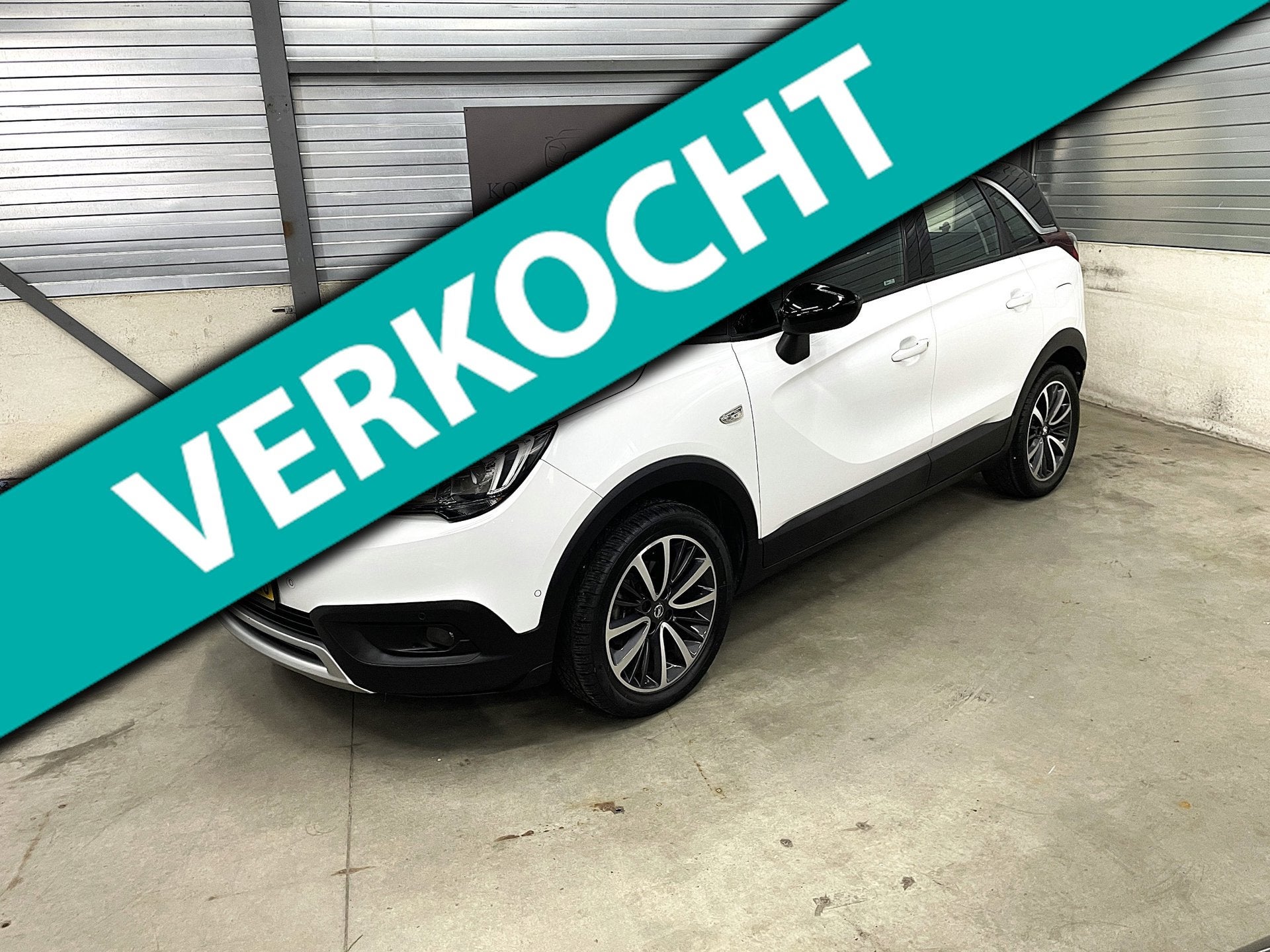 Opel Crossland X 1.2 Turbo HUD 1ste eigenaar motor gerevisee, Stof, Gebruikt, Wit, Origineel Nederlands