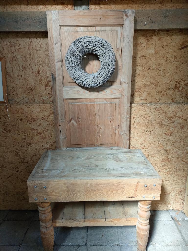 Hakblok ornament buiten opmaaktafel planten, Ophalen