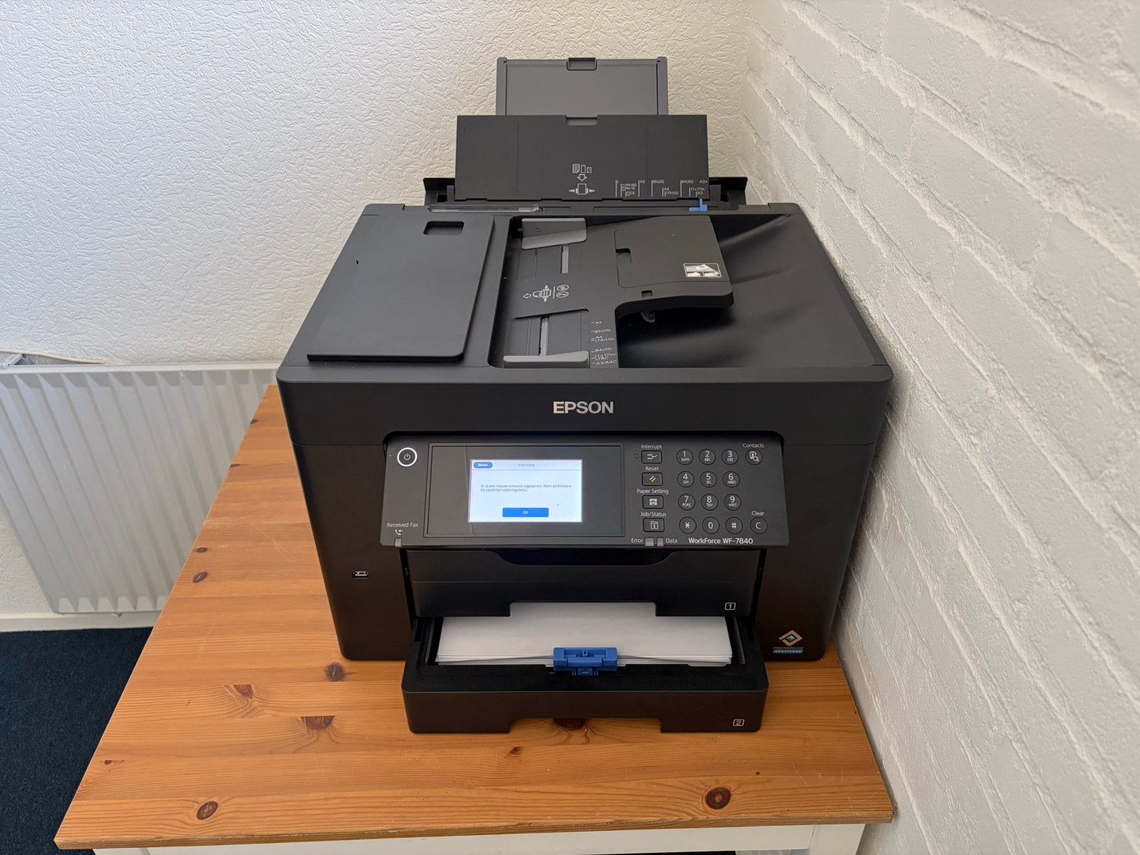 Printer Epson workforce WF-7840, Ophalen, Zo goed als nieuw, Scannen, Draadloos