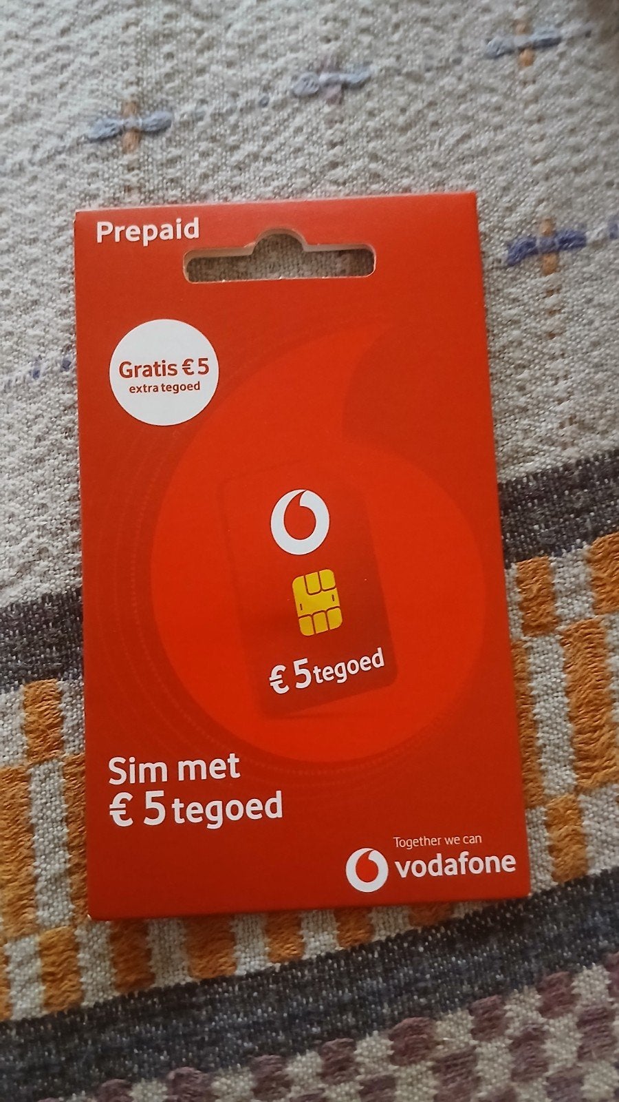 Partij 200 stuks Vodafone Prepaid Tegoed Simkaarten 03.2029, Verzenden, Nieuw, Vodafone, Simkaart