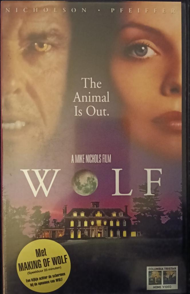 Wolf vhs, Vanaf 16 jaar, Ophalen of Verzenden, Zo goed als nieuw, Horror
