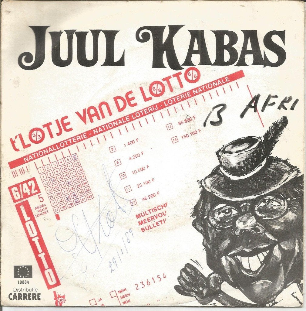 Juul Kabas – 'T Lotje Van De Lotto (1988), Gebruikt, Fotohoes, 7 inch, Ophalen of Verzenden