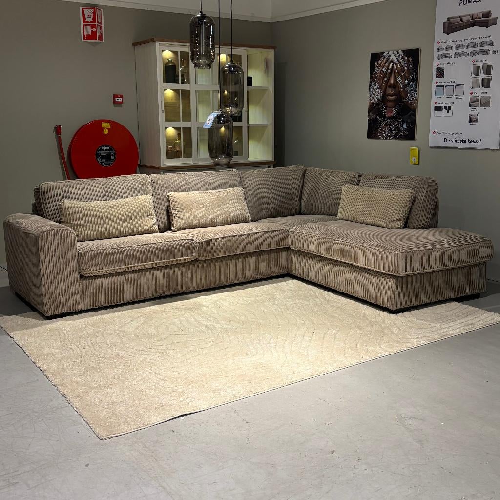 Hoekbank Pomasi Profijt Meubel, Ophalen, Hoekbank, 300 cm of meer, Zo goed als nieuw