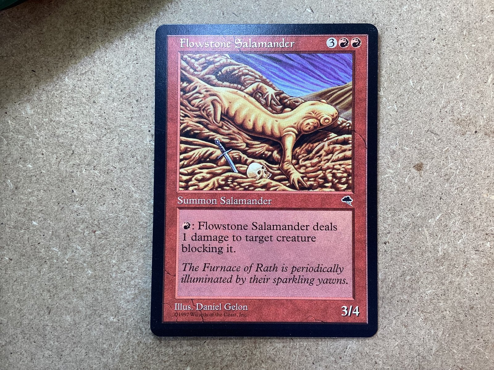 1x Flowstone Salamander (Excellent), Ophalen of Verzenden, Zo goed als nieuw, Losse kaart