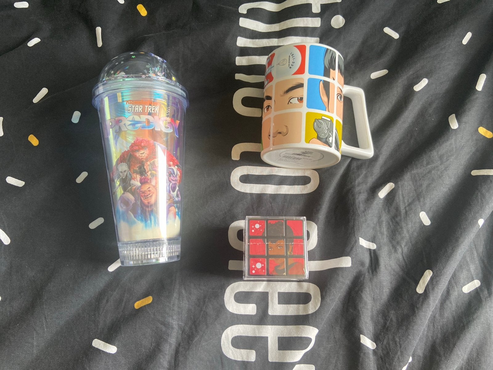 Star Trek Fan Merchandise Set: Beker, Mok en rubix kubus, Ophalen of Verzenden, Nieuw, Film, Gebruiksvoorwerp
