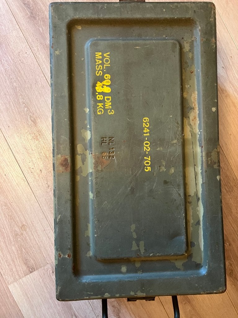 leger kist 60 ltr, Ophalen, Minder dan 50 cm, Gebruikt, 50 tot 100 cm