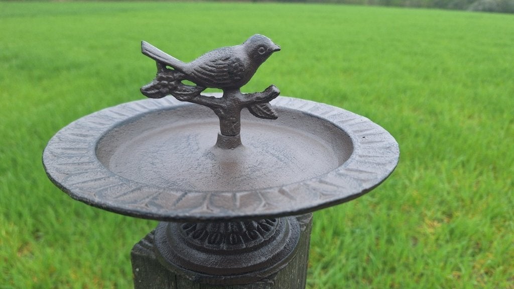 vogelbadje / voederplaats gietijzer, Verzenden, Nieuw