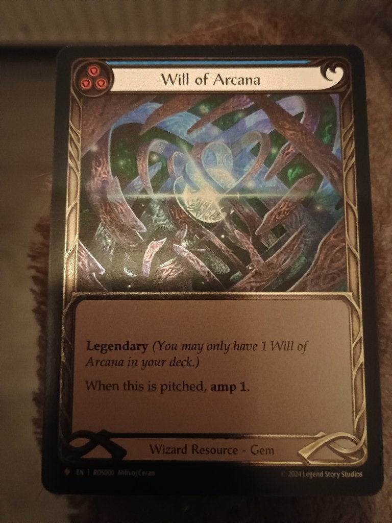 Will of Arcana - Flesh and blood, Ophalen of Verzenden, Nieuw, Losse kaart, Foil