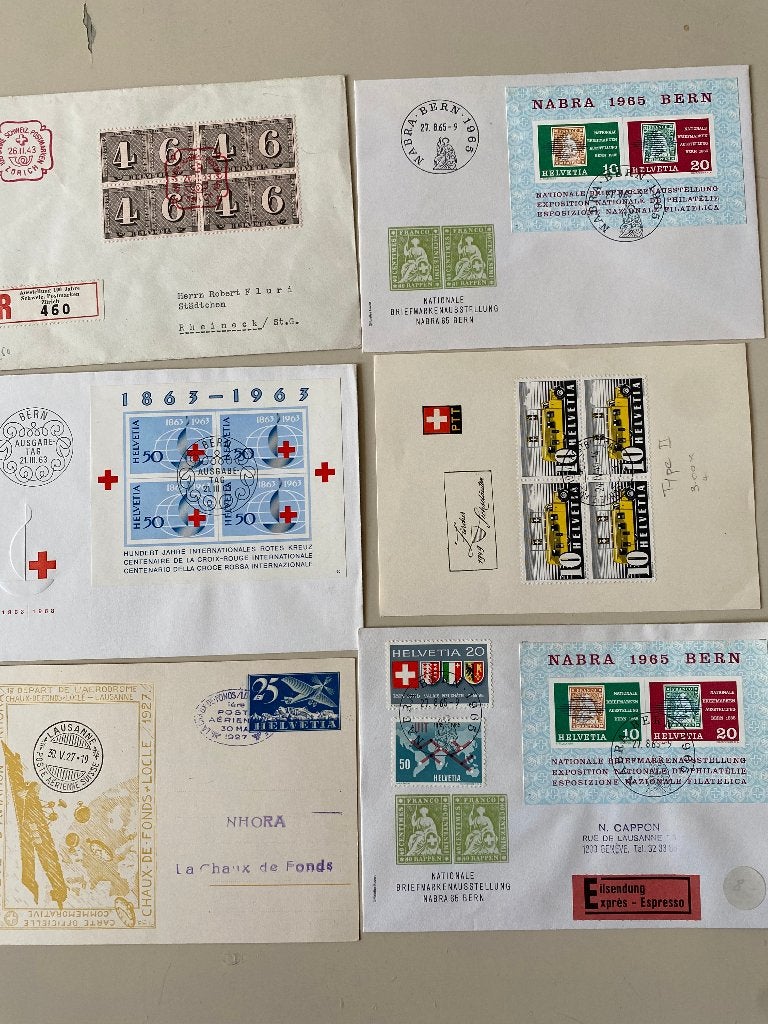 ZWITSERLAND pracht kavel ca 28 interessante poststukken, Verzenden, Buitenland