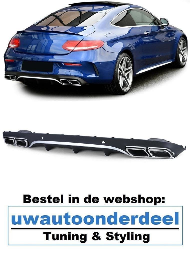 diffuser uiltaat Voor Mercedes C205 Coupe C63 AMG Look, Verzenden, Automotive Parts, A.parts@hotmail.nl, Trasmolenlaan 12 3447 GZ Woerden