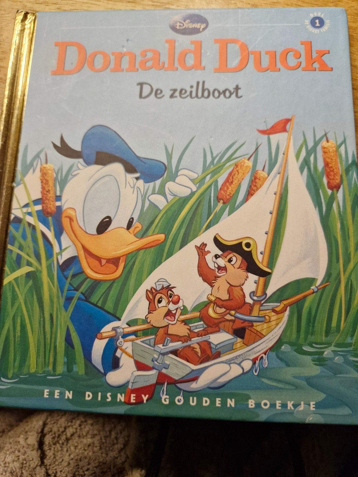 Donald Duck: De Zeilboot - Een Disney Gouden Boekje, Eén stripboek, Ophalen of Verzenden, Zo goed als nieuw, Walt Disney