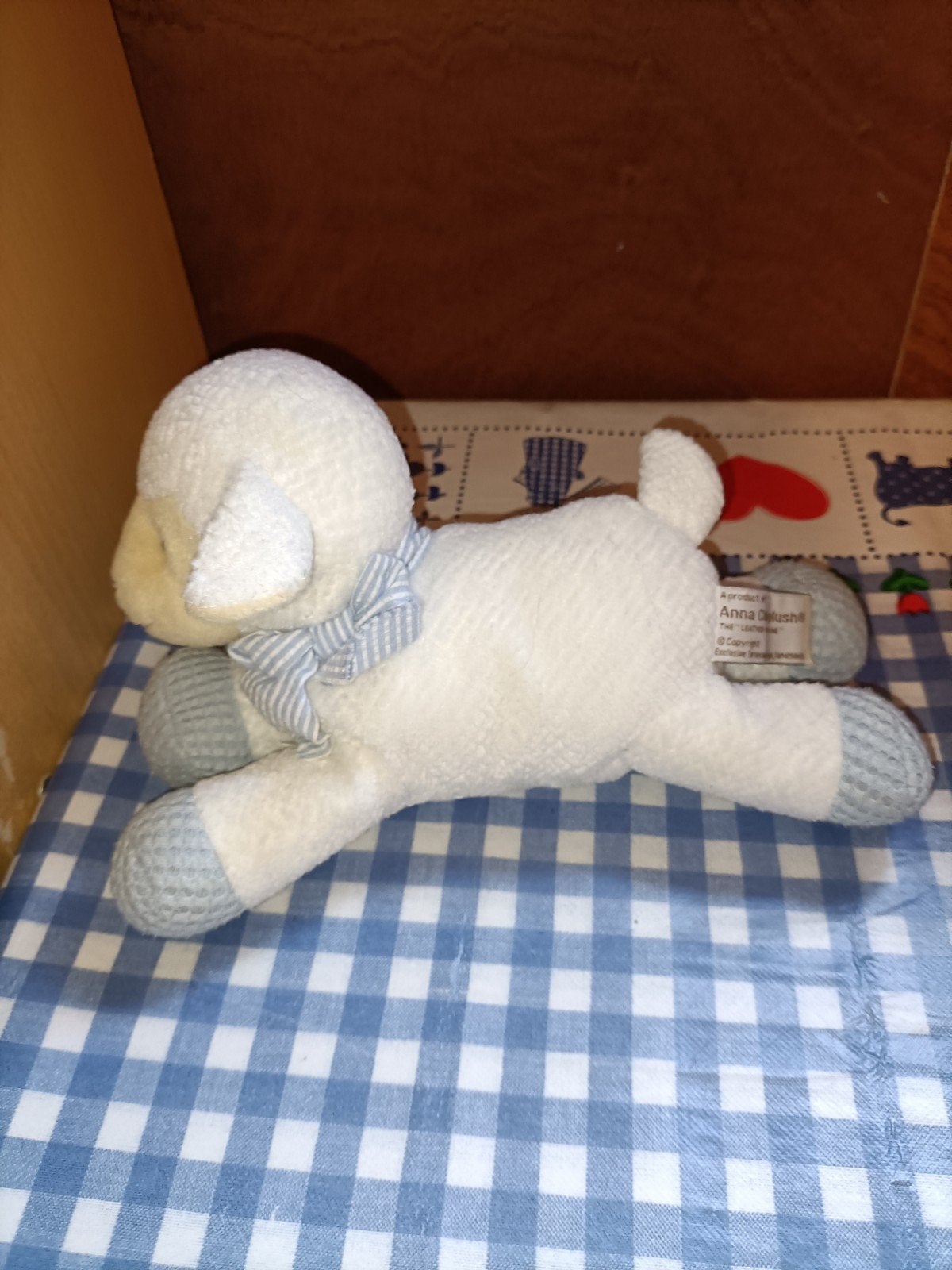 Schaap knuffel met rammelaar Anna Club Plush, Ophalen of Verzenden, Zo goed als nieuw, Overige typen