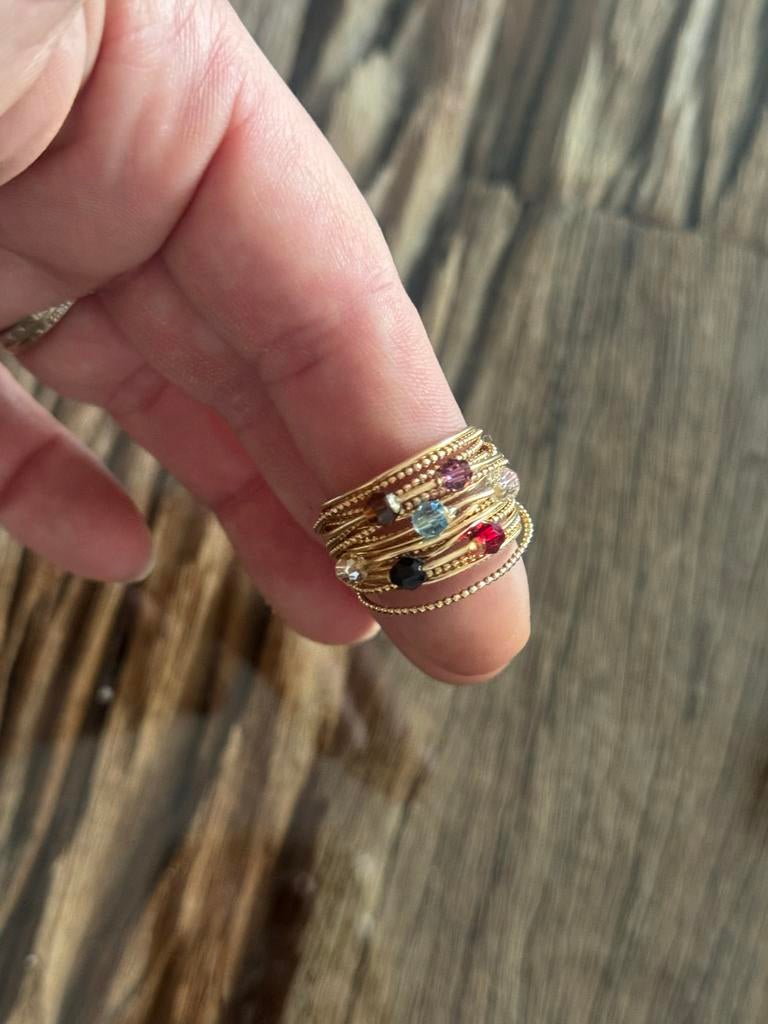 Prachtige 14k gouden ring van One O'Clock, maat 17.7 (56), Sieraden, Tassen en Uiterlijk, Ringen, Nieuw, Ophalen of Verzenden