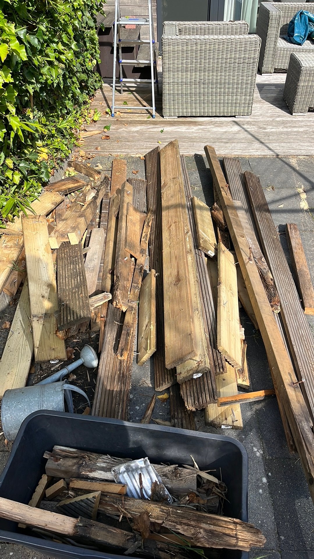 Rest / afval / brand hout, Tuin en Terras, Minder dan 3 m³, Ophalen