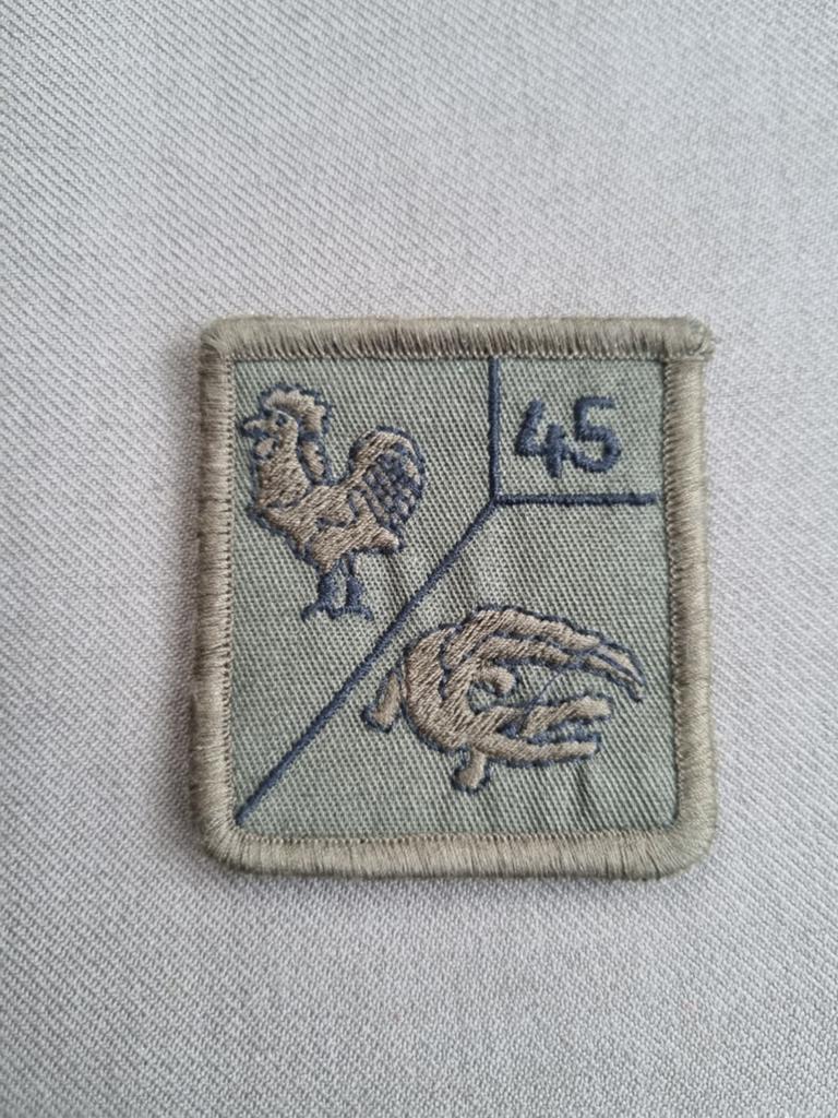 Borstpatch 45 PAINFBAT nr 2, Verzamelen, Militaria | Algemeen, Ophalen of Verzenden, Landmacht, Nederland, Embleem of Badge