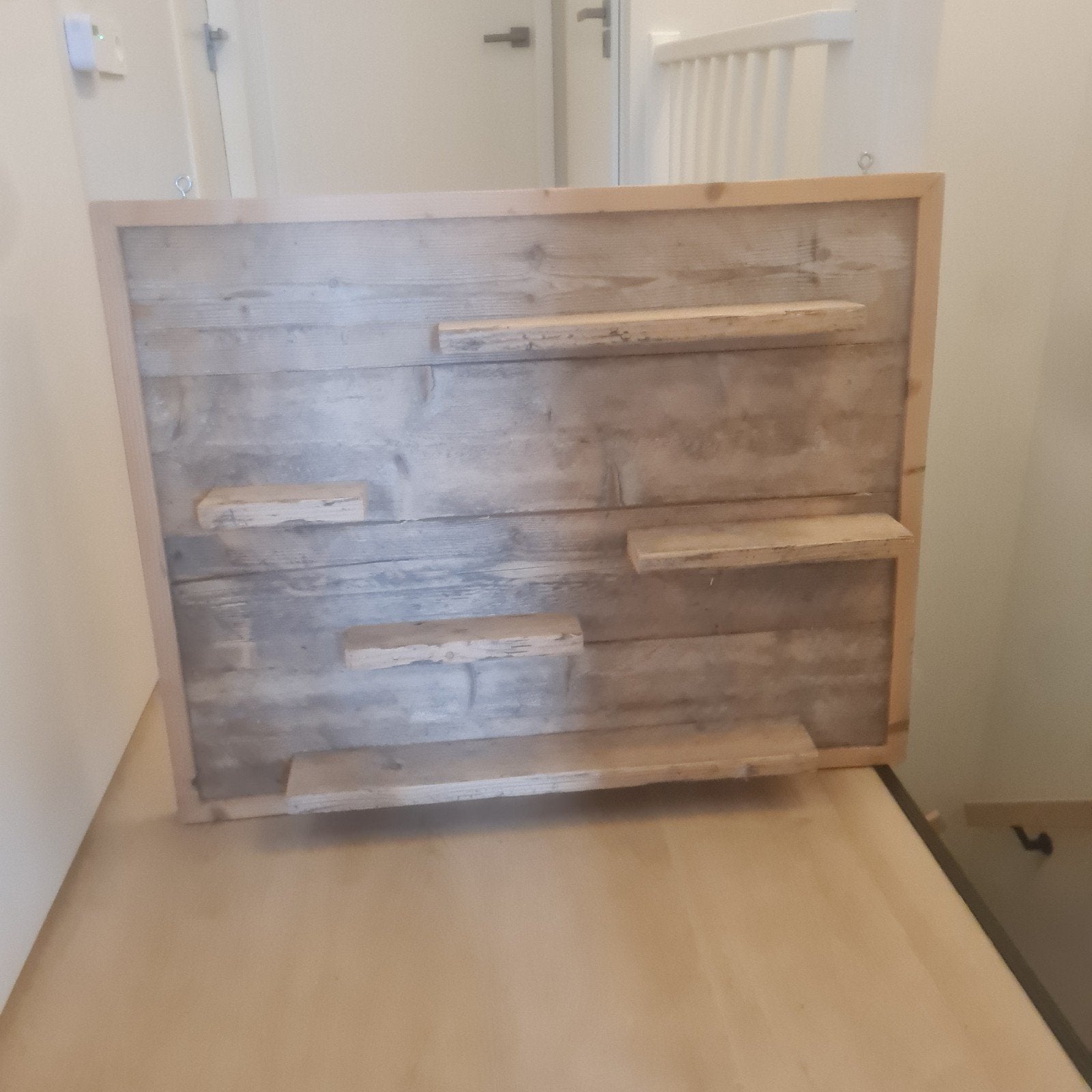 Muur kunstwerk als je het combineerd met plantjes, 50 tot 100 cm, Eikenhout, Nieuw, Ophalen of Verzenden