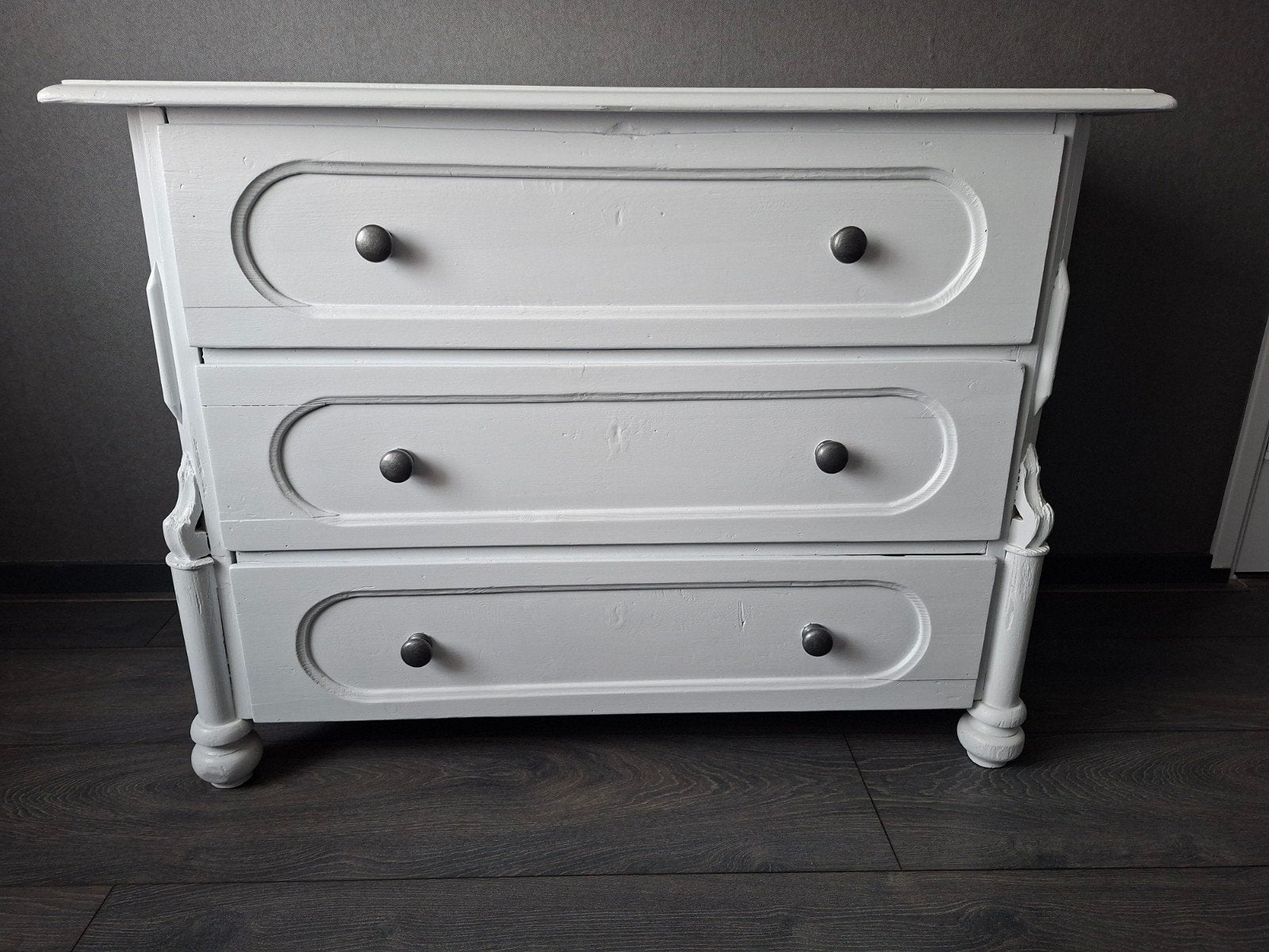 Ladekast/commode met 3 laden, Huis en Inrichting, Kasten | Ladekasten, Ophalen, Gebruikt, Vintage, Brocante, 50 tot 100 cm