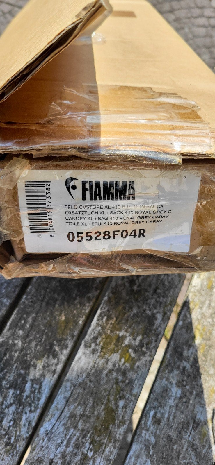 Fiamma Caravanstore XL 410 Royal Bleu Grey  vervangingsdoek, Ophalen, Nieuw
