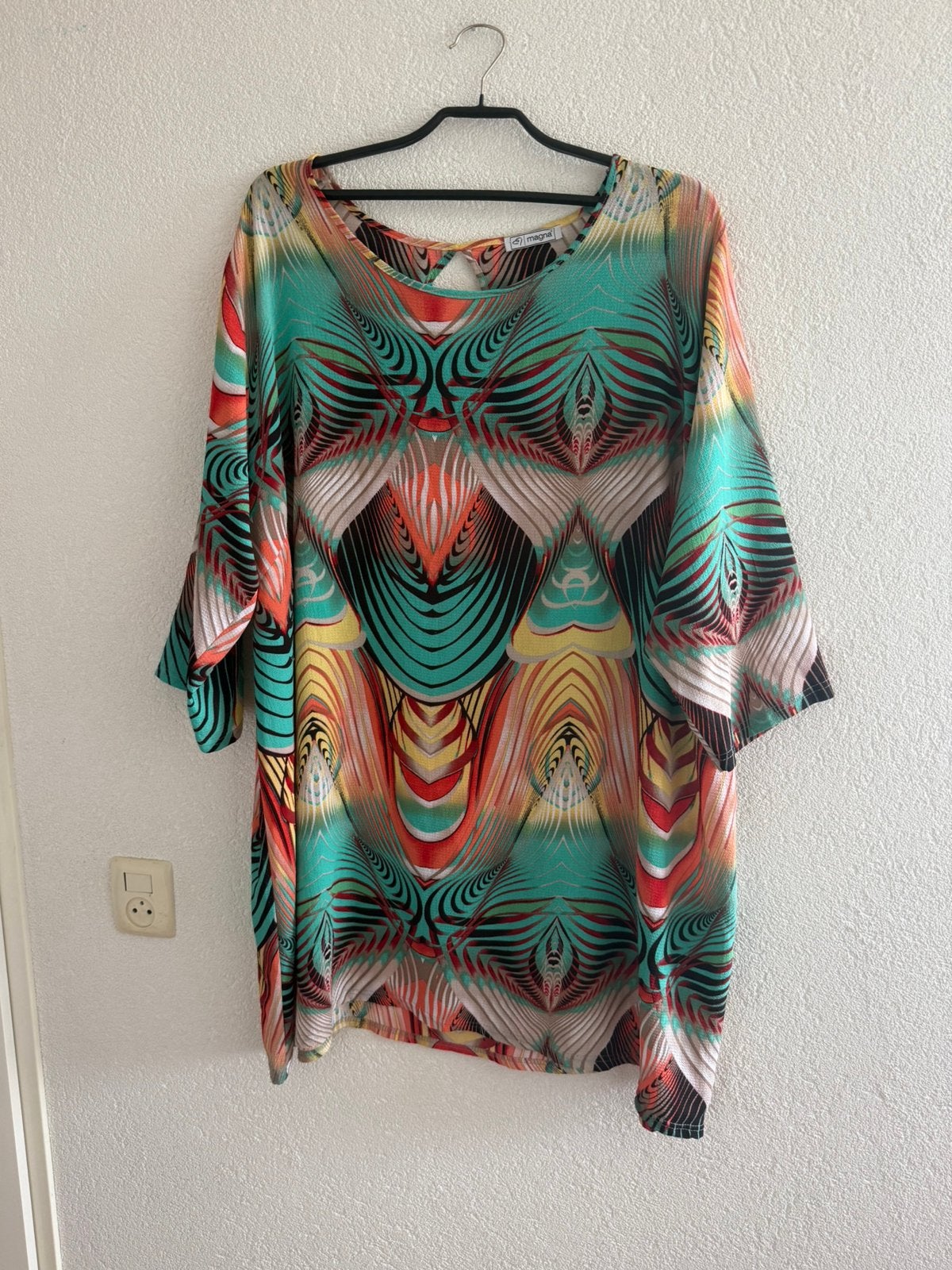 Magna schitterende luchtige lange blouse/ tuniek  maat 58/60, Ophalen of Verzenden, Zo goed als nieuw, Overige kleuren, Blouse of Tuniek
