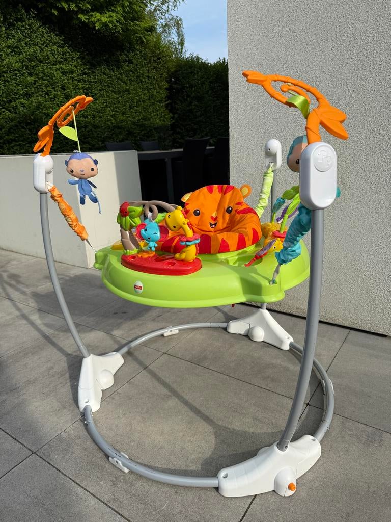 Fisher-Price Jumperoo Tijger - Baby Springstoel, Ophalen, Fisher-Price, Wipstoel, Verstelbaar