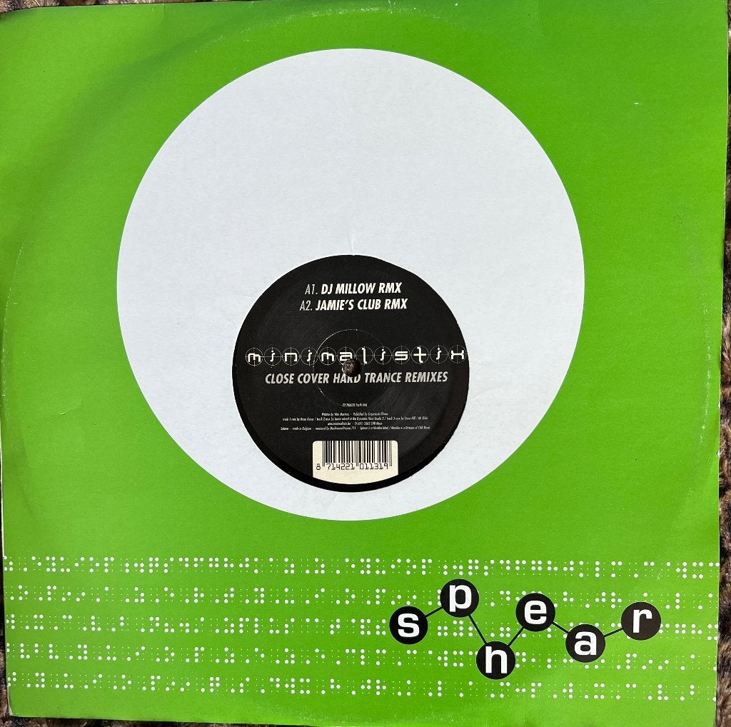 Minimalistix. Close cover, LP, Gebruikt, Trance, Ophalen of Verzenden