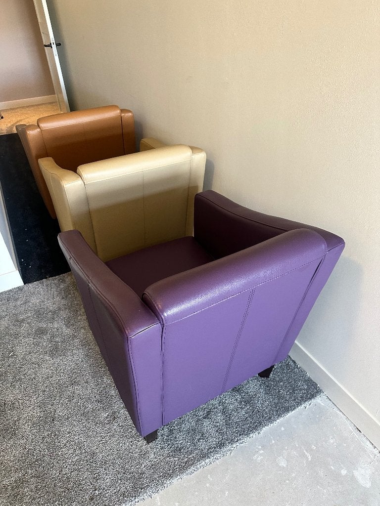 Kamer stoel / fauteuil, Huis en Inrichting, Ophalen, Overige kleuren, Drie, Leer