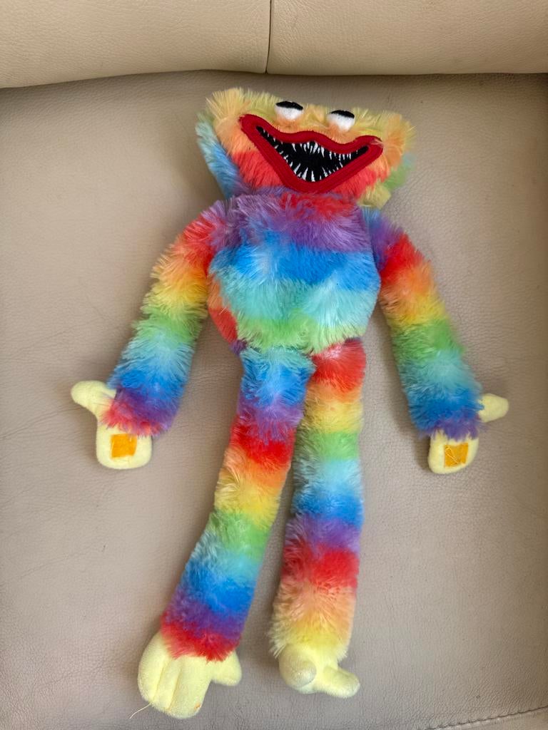 Huggy Wuggy Regenboog Knuffel - Zo goed als nieuw, Overige merken, Overige karakters, Overige typen, Ophalen of Verzenden