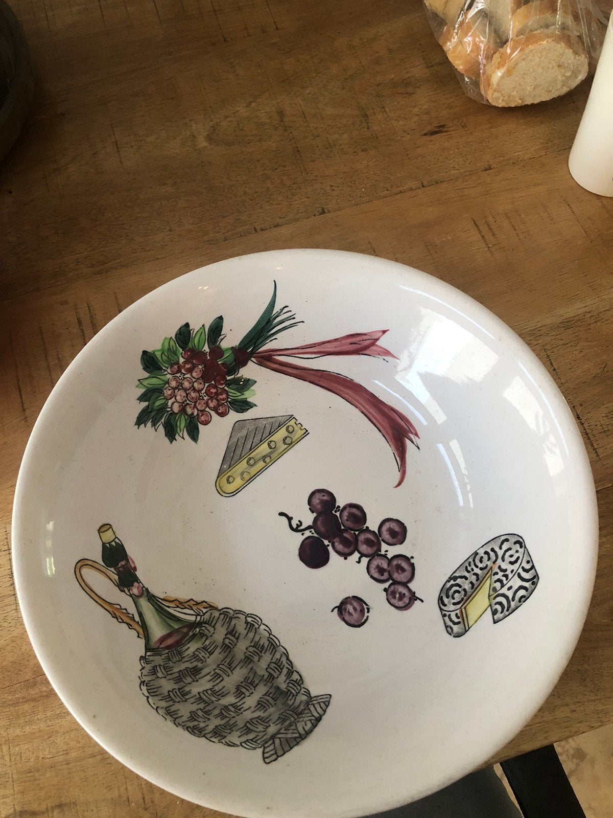 Vintage Nasco del Colorado schaal - bistro thema, Ophalen of Verzenden