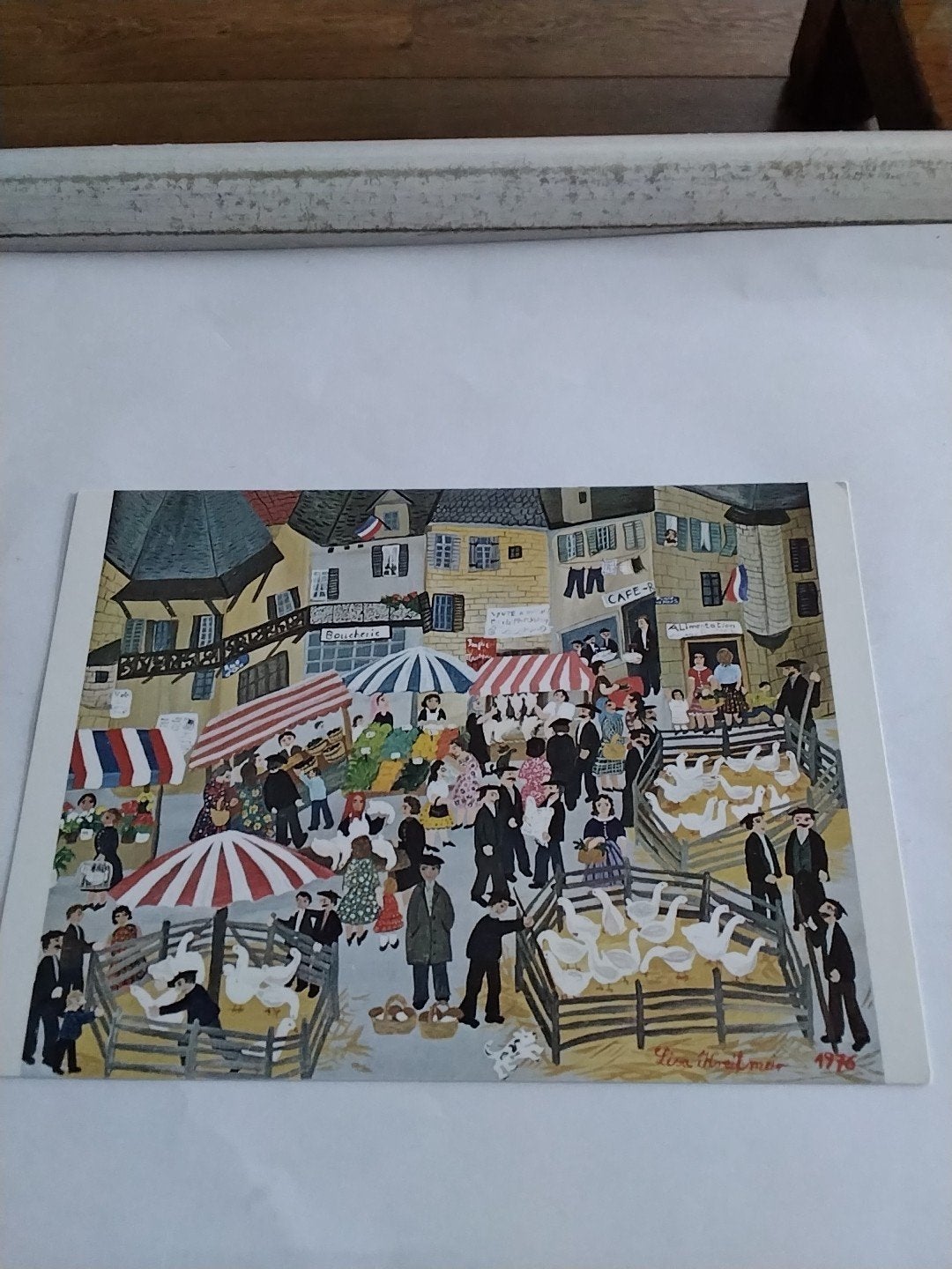 Ansichtkaart Gänsemarkt Oberammergau 1978, Ophalen of Verzenden, 1960 tot 1980, Gelopen