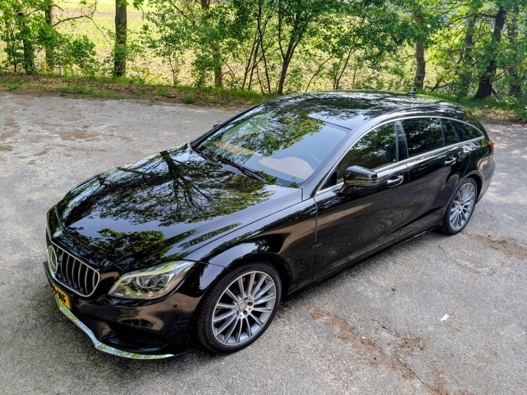Zwarte CLS 400 AMG line Shooting Brake, Auto's, Mercedes-Benz, Automaat, Achterwielaandrijving, Zwart, Particulier