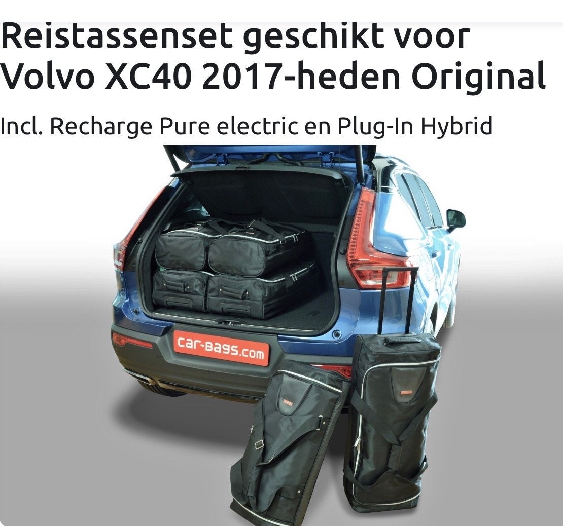 Orginele Carbags reistassenset Volvo XC40 (2017-heden), Ophalen, 30 cm of meer, Zwart, Zo goed als nieuw