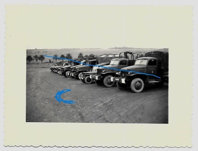 GMC vrachtwagen camion foto leger, Verzenden, Landmacht, Nederland, Foto of Poster