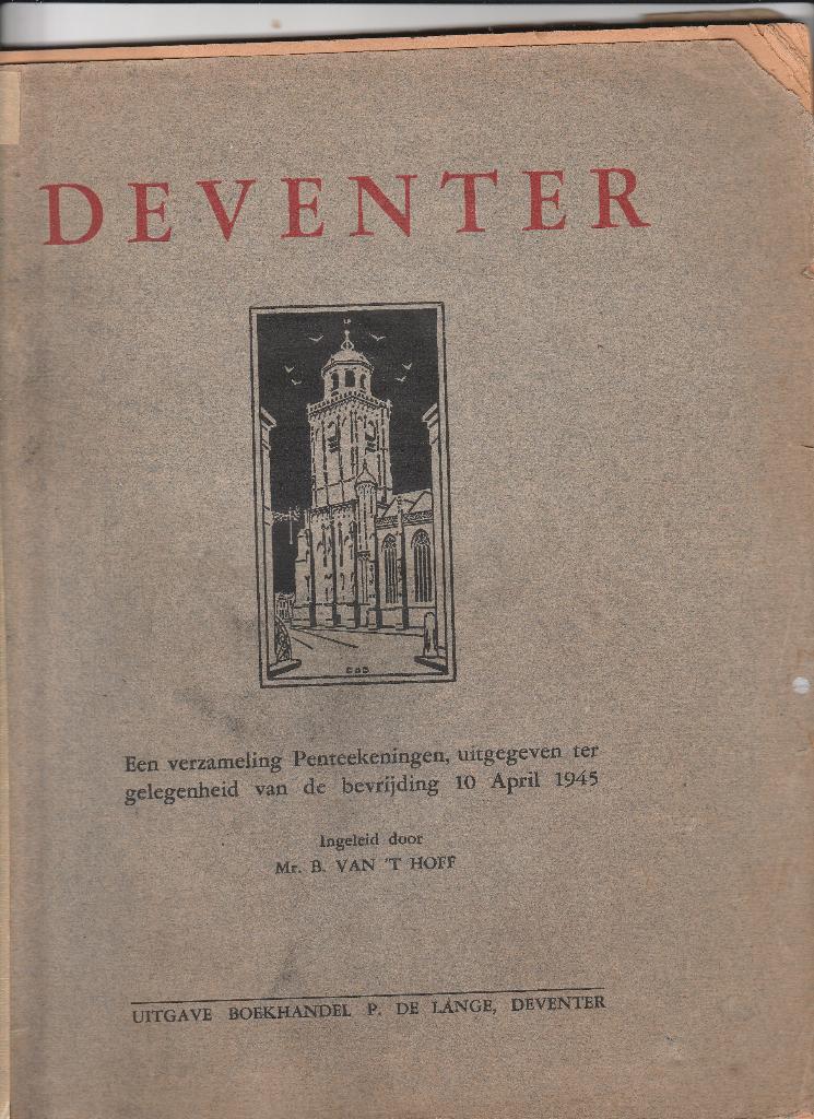 deventer- verzameling pentekeningen 1945, Boeken, Ophalen of Verzenden, Gelezen